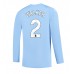 Günstige Manchester City Kyle Walker #2 Heim Fussballtrikot 2023-24 Langarm